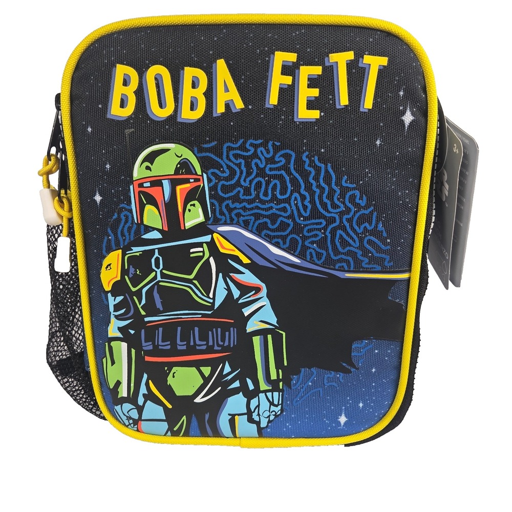 Star Wars Boba Fett Lunch Bag Kids Insulated Water Resistant Disney New